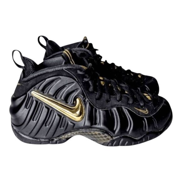 NIKE Air Foamposite Pro \'Black Metallic Gold\' Sneakers Size 7 main image 8